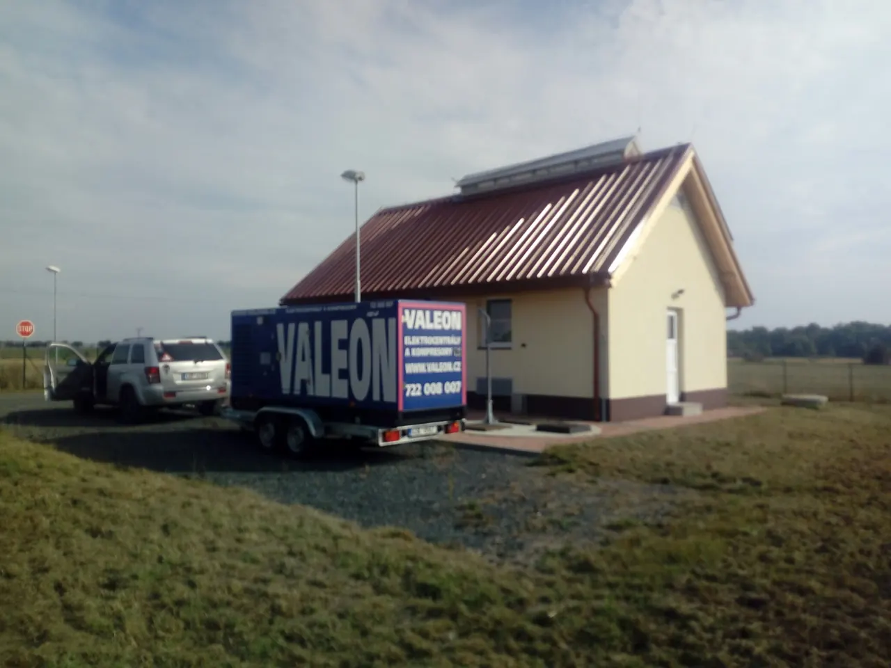 Objekt bez přípojky elektřiny - nasazení elektrocentrály VALEON