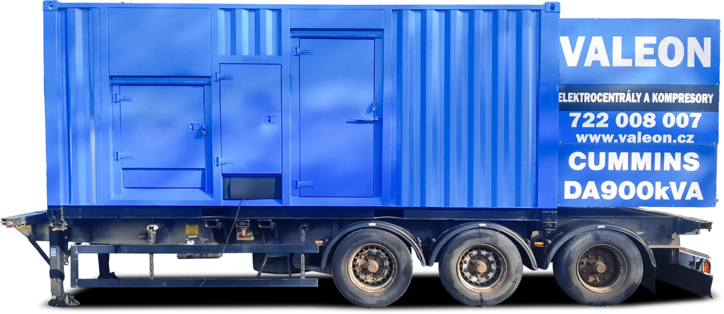 Elektrocentrála 900 kVA supersilent